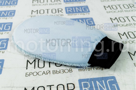 Варежка для мойки и полировки автомобиля из микрофибры Mitten Polish & Clean 15х25 см