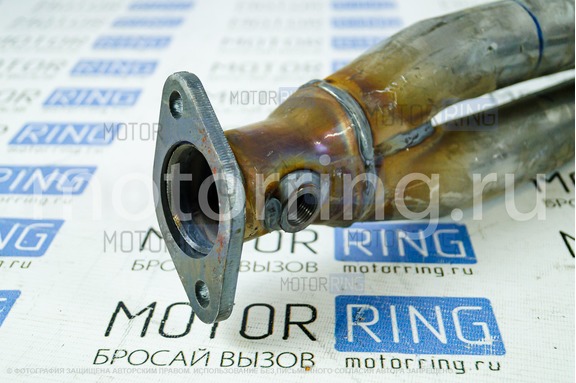 Паук 4-2-1 Stinger sport из нержавеющей стали на Hyundai Accent 16V с виброкомпенсатором