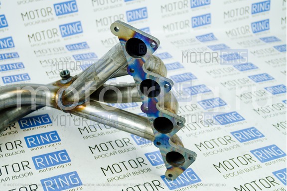 Паук 4-2-1 Stinger sport из нержавеющей стали на Hyundai Accent 16V с виброкомпенсатором