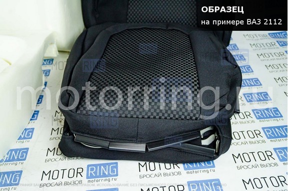 Комплект для сборки сидений Recaro (черная ткань, центр Ультра) для 3-дверную Лада 4х4 (Нива) 21213, 21214