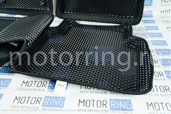 Формованные коврики EVA 3D Boratex в салон для Toyota Camry xv70 c 2018 года выпуска