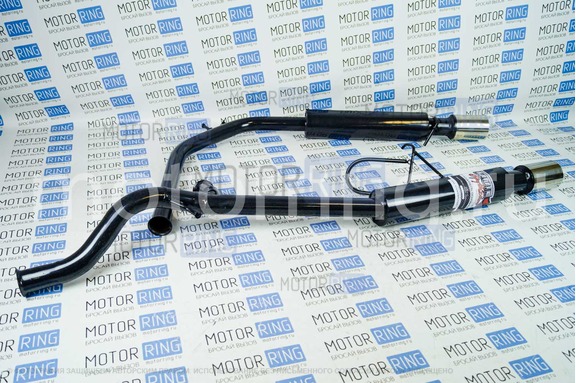 Глушитель основной Stinger sport MUTE раздвоенный с насадками для Лада Гранта седан