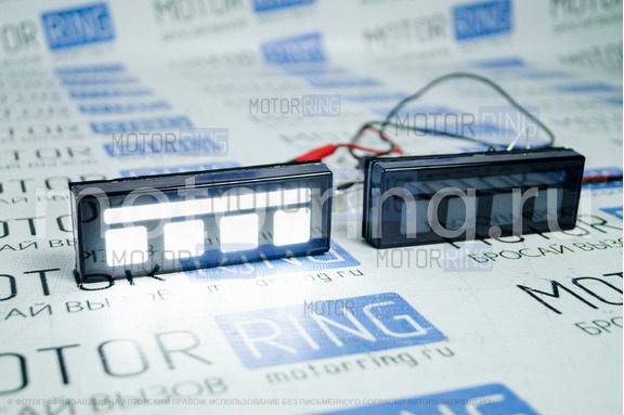 LED повторители поворотника с рисунком (квадраты) белые для Лада 4х4, Нива Легенд