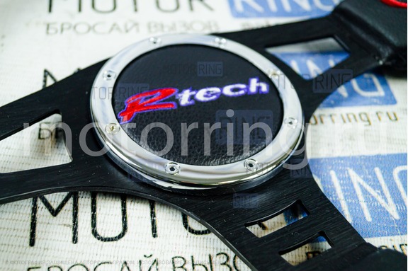 Спортивный руль Rtech обод из экокожи с цветными вставками для ВАЗ 2108-21099, 2110-2112, 2113-2115