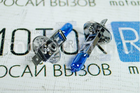 Галогеновые лампы MTF Ligth Vanadium с цоколем H3 12V 55W 5000K для ВАЗ 2110-2112, 2113-2115, Шевроле/Лада Нива