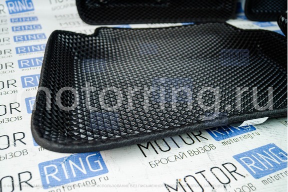 Формованные коврики EVA 3D Boratex в салон для Kia Rio 4 с 2017 года выпуска
