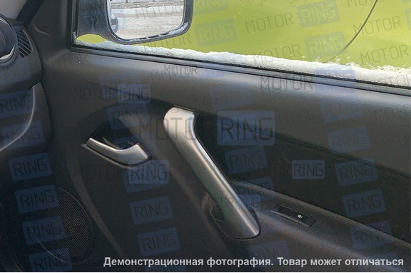 Облицовки рукояток пассажирских дверей серебристые (жидкий хром) Люкс для Лада Гранта, Гранта FL, Калина 2, Датсун