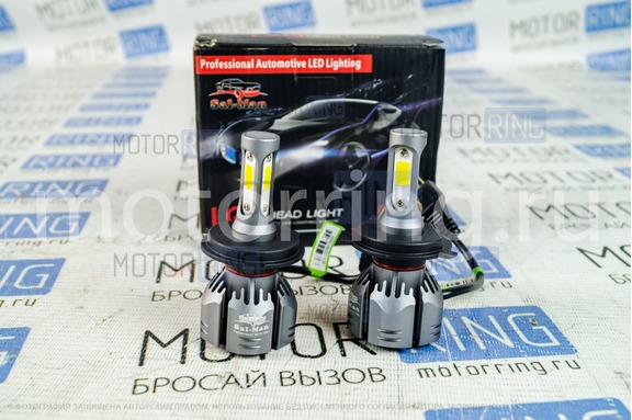 Светодиодные лампы A6 Sal-Man с вентилятором 40W 3800K 4600LM H4