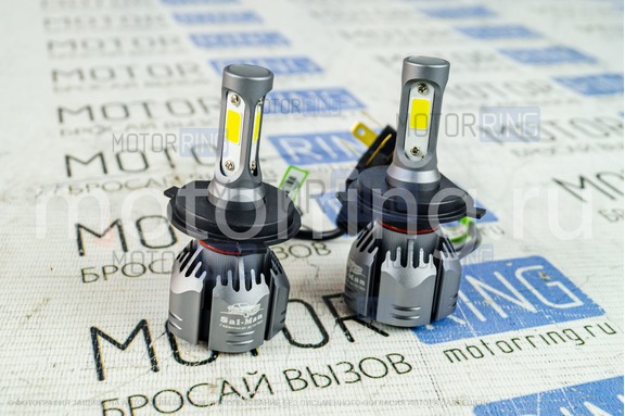 Светодиодные лампы A6 Sal-Man с вентилятором 40W 3800K 4600LM H4