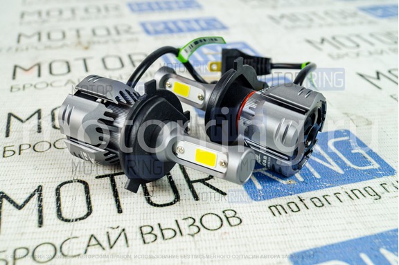 Светодиодные лампы A6 Sal-Man с вентилятором 40W 3800K 4600LM H4