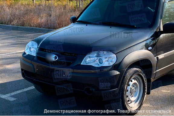 Решетка радиатора нового образца под шильдик для Шевроле Нива 2009-2020 г.в., Лада Нива 2123