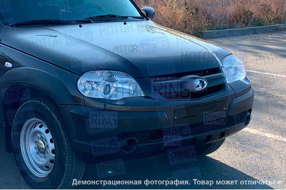 Решетка радиатора нового образца под шильдик для Шевроле Нива 2009-2020 г.в., Лада Нива 2123
