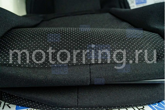 Комплект для сборки сидений Recaro (черная ткань, центр Искринка) для ВАЗ 2111, 2112, Лада Приора хэтчбек, универсал