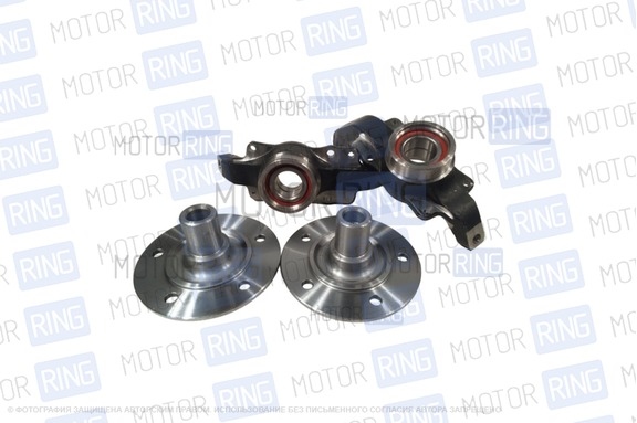 Усиленный нерегулируемый ступичный узел N-Parts 22Z BMW (22 шлица) с двухрядным подшипником SKF для Лада 4х4 (Нива) 21213, 2131