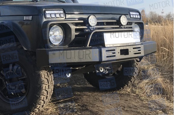 Съемная дуга N-Parts для переднего силового бампера для Лада 4х4, Нива Легенд