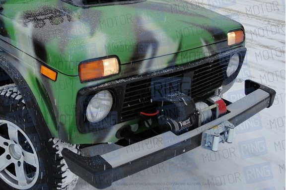 Кронштейн лебедки N-Parts (стационар) для лебедок 6500lbs для Лада 4х4, Нива Легенд