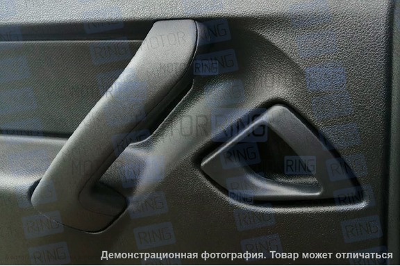 Комплект черных внутренних ручек дверей (петли) для Лада Гранта, Гранта FL, Калина 2, Датсун