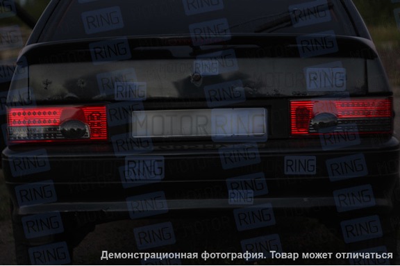 Светодиодные задние фонари красные с тонированной полосой для ВАЗ 2108-21099, 2113, 2114
