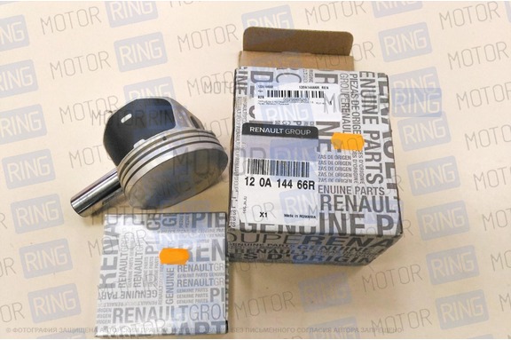 Поршень Renault К7М 79.5 (Класс А) с кольцами и пальцем для Лада Ларгус, Рено Логан