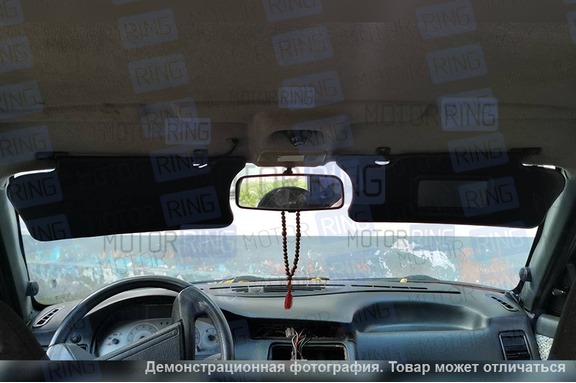 Черные солнцезащитные козырьки с зеркалом для ВАЗ 2110-2112