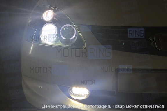 Двухцветные диодные ПТФ Sal-Man 50W 6000lux бело-желтый 3000/6000К для Хонда