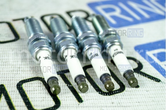 Комплект свечей зажигания MR14LC-1 BRISK двигателя ВАЗ 11182 8V для Лада Ларгус FL