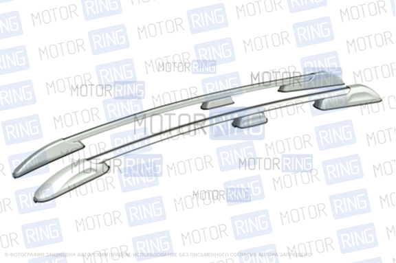 Рейлинги серебристый пластик АПС для Mazda 3 2003-2009 г.в.
