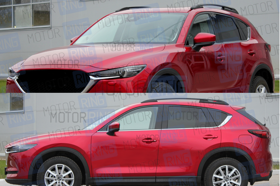Рейлинги АПС черные для Mazda CX-5 с 2017 г.в.