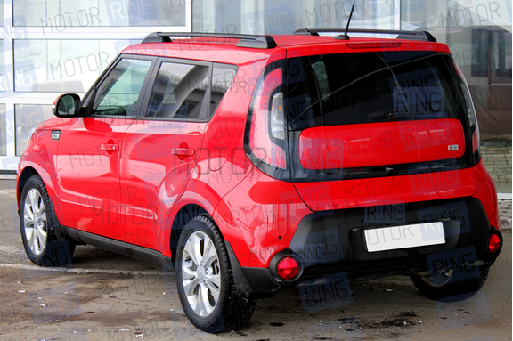 Рейлинги черные АПС для KIA SOUL 2013-2019 г.в.