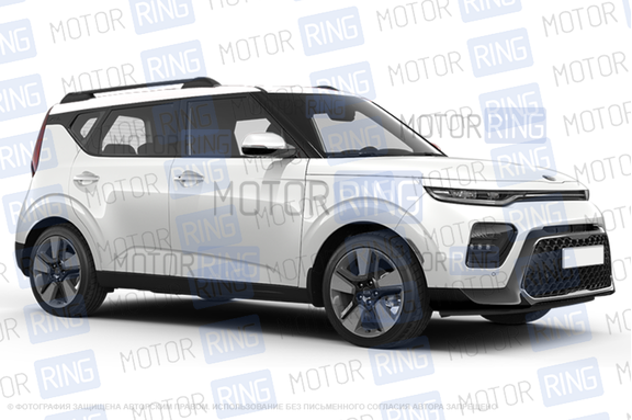 Рейлинги черные АПС для KIA SOUL с 2019 г.в.