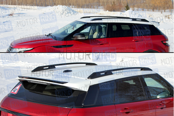 Рейлинги АПС черные на крышу для Land Rover Range Rover Evoque 2011-2018 г.в.