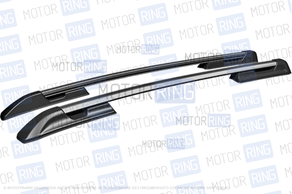 Рейлинги серые АПС на крышу для для Volkswagen Amarok с 2010 г.в.