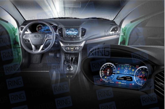 Цифровая комбинация приборов Тюн-Авто Vision GPS для Лада Веста