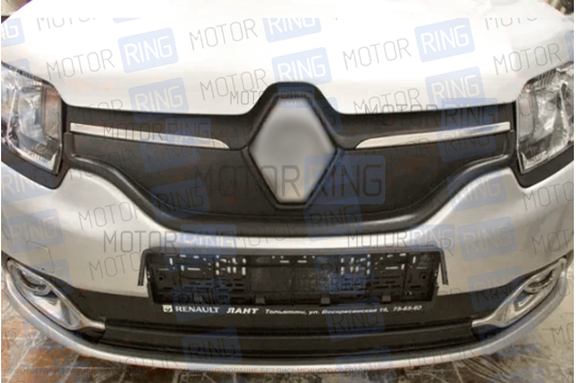 Заглушка в проем переднего бампера АртФорм для Renault Logan 2 с 2014 г.в.