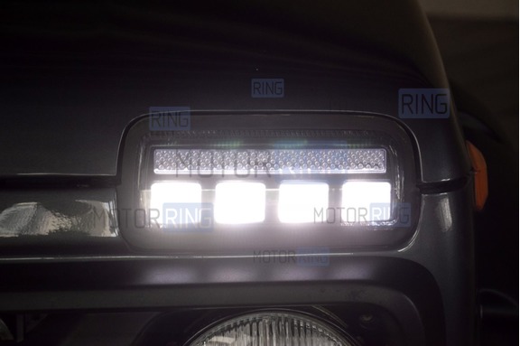 Оригинальные светодиодные (LED) подфарники Тюн-Авто TRINITY с ДХО и динамическим поворотником для Лада 4х4, Нива Легенд