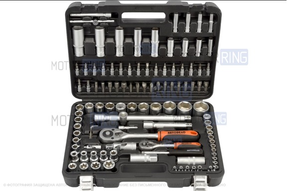 Набор инструмента 1/4"DR 1/2"DR 108 предмета АвтоDело