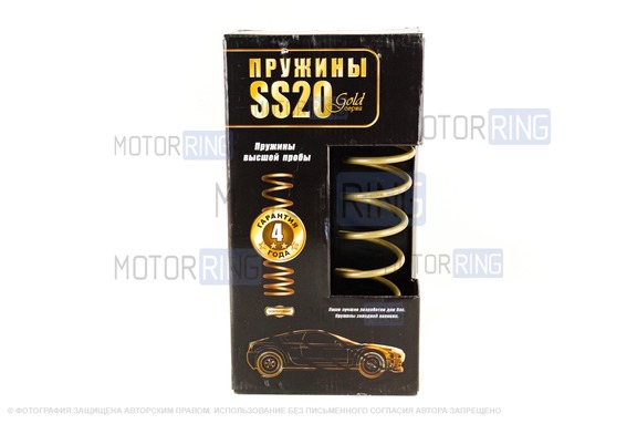 Пружины холодной навивки задней подвески SS20 Gold Progressive (переменный шаг) для ВАЗ 2108-21099, 2113-2115