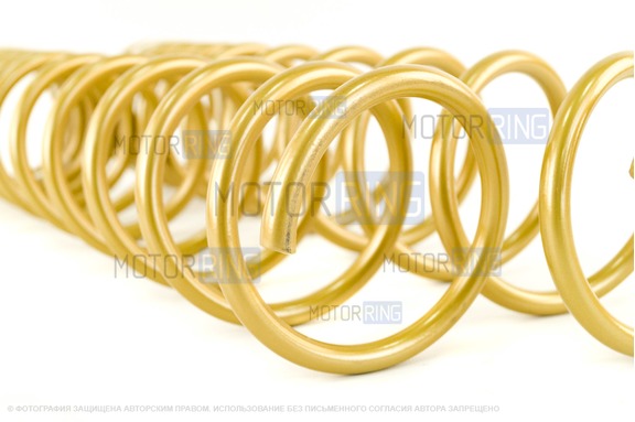 Пружины холодной навивки задней подвески SS20 Gold Progressive (переменный шаг) для ВАЗ 2108-21099, 2113-2115