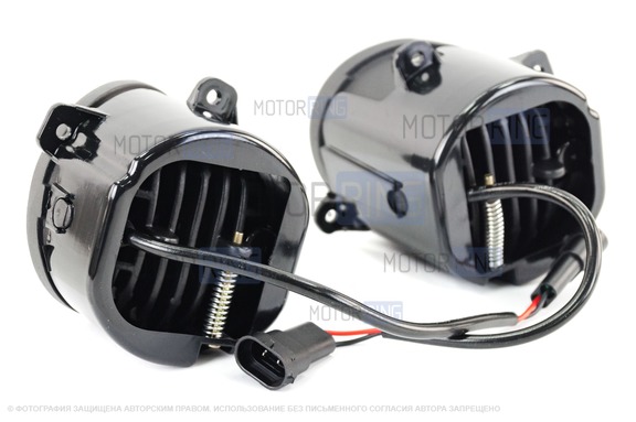 Диодные ПТФ Sal-Man 30W 2800lux для Лада Калина, Калина 2, Гранта, Ларгус, Датсун до 2019 г.в., УАЗ Патриот