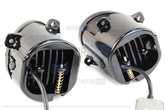 Диодные ПТФ Sal-Man 60W 5800lux 5 полос для Лада Калина, Калина 2, Гранта, Ларгус, Датсун до 2019 г.в., УАЗ Патриот
