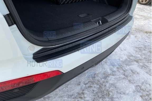 Накладка заднего бампера ПластРез пластиковая для Hyundai Creta