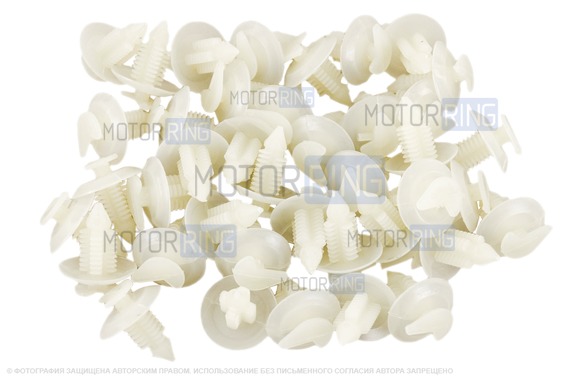 Заводские пистоны Ежики обивок дверей салона для ВАЗ 2108-21099, 2110-2112, 2113-2115, Лада Приора