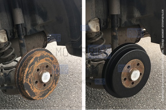 Пластиковые накладки ЯрПласт на тормозные барабаны для Volkswagen Polo