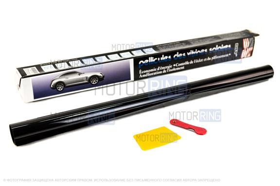 Тонировочная пленка Super Dark Black 50х300см для стекол авто и дома