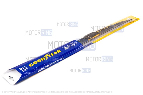 Каркасная щетка стеклоочистителя всесезонная Goodyear FRAME 23"/58 см (3 адаптера)