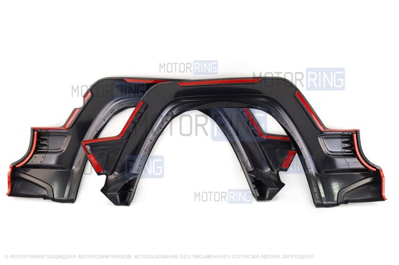 Декоративные накладки на пороги, арки и двери OffRoad Elegance для 3-дверной Лада Нива Легенд