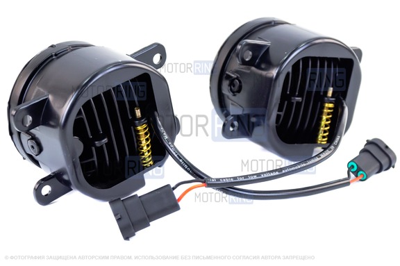 Диодные ПТФ Sal-Man 50W 4600lux для Лада Гранта FL, Веста, Веста NG, Икс Рей, Ларгус FL, Нива Урбан, Искра, Рено