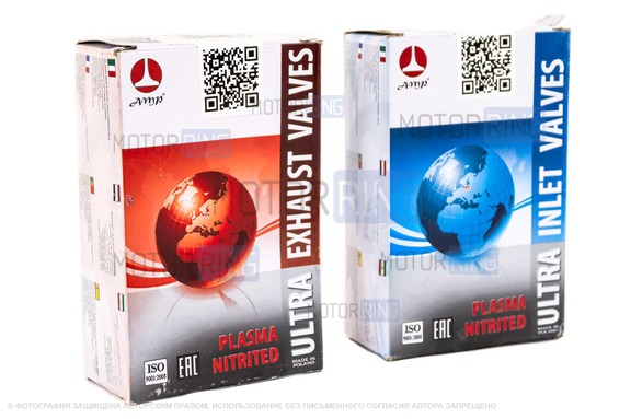 Комплект клапанов AMP SPORT для 8 кл ВАЗ 2101-2107, Лада 4х4, Нива Легенд, Нива Тревел, Шевроле Нива