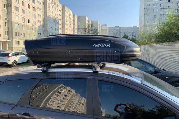Двусторонний автобокс YUAGO Avatar тиснение EuroLock 460 литров