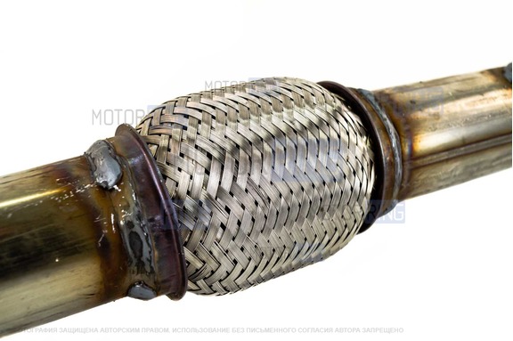 Паук 4-2-1 Stinger Auto с гофрой на треугольном фланце для Шевроле Нива, Лада Нива Тревел